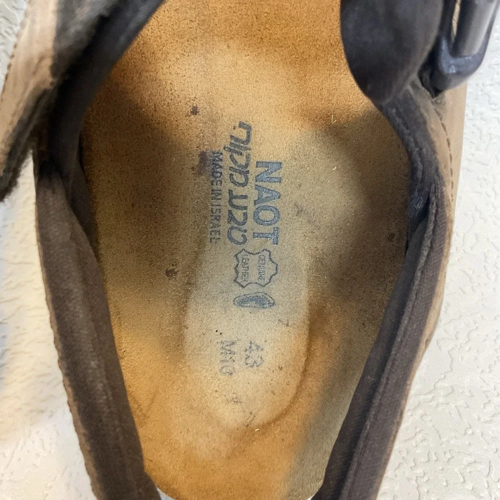 Naot Lappland Sandals Mens 43/10 Brown Slingback Strap‎ Comfort Shoe Gorpcore